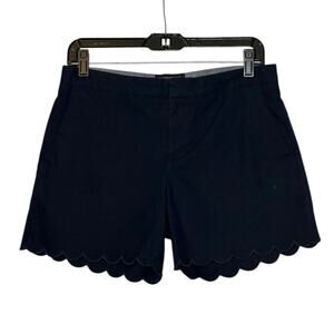 Banana Republic navy blue scallop hem shorts size 2